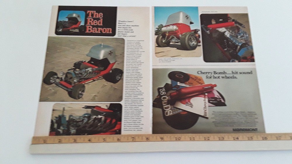RED BARON - CUSTOM SHOW CAR ORIGINAL 1969 ARTICLE