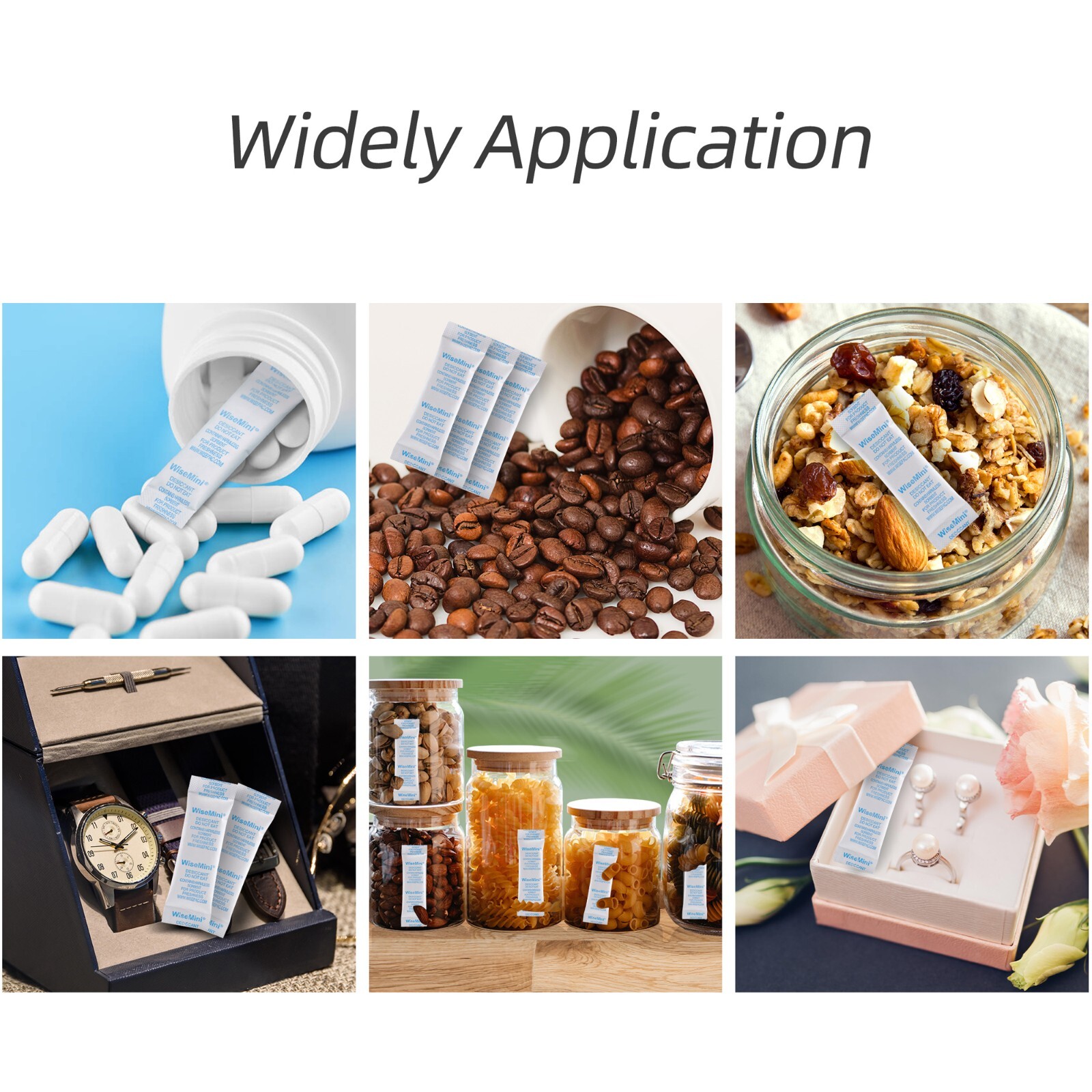 5g 60Pcs Silica Gel Packets, Tyvek Food Grade Dessicant Packs