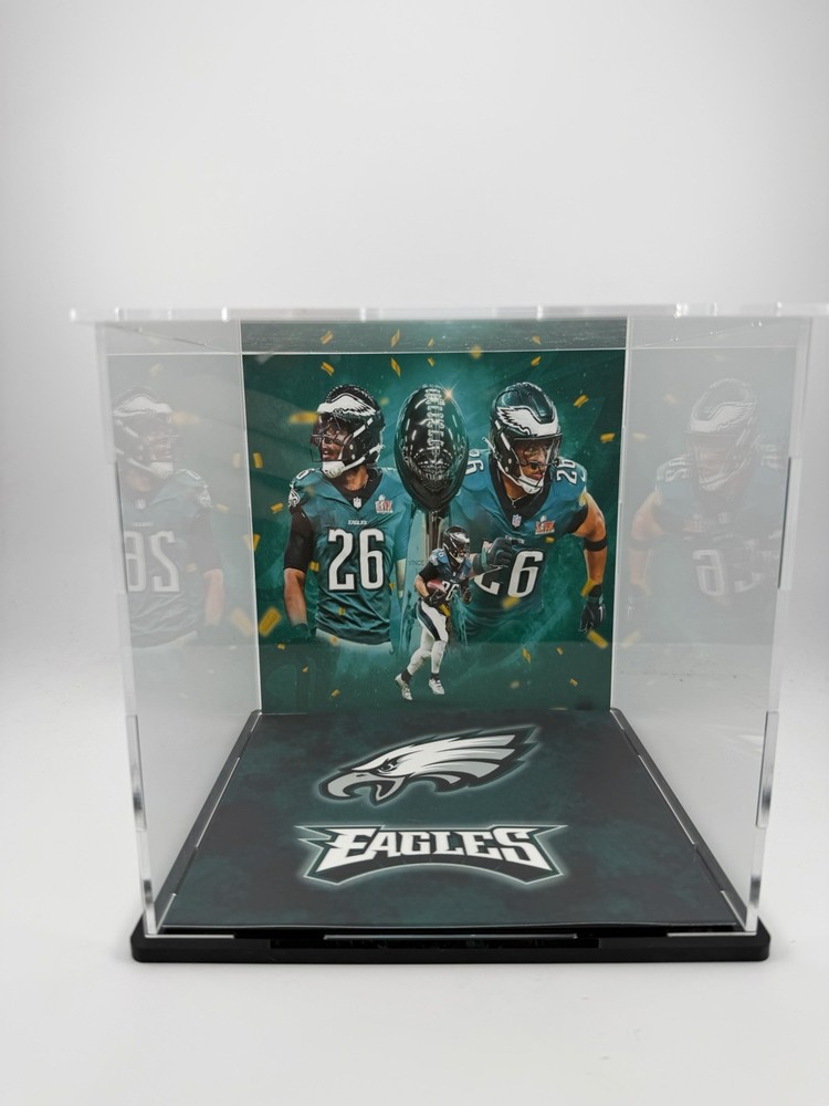 Saquon Barkley Custom Mini Helmet Display or Card Display - Eagles