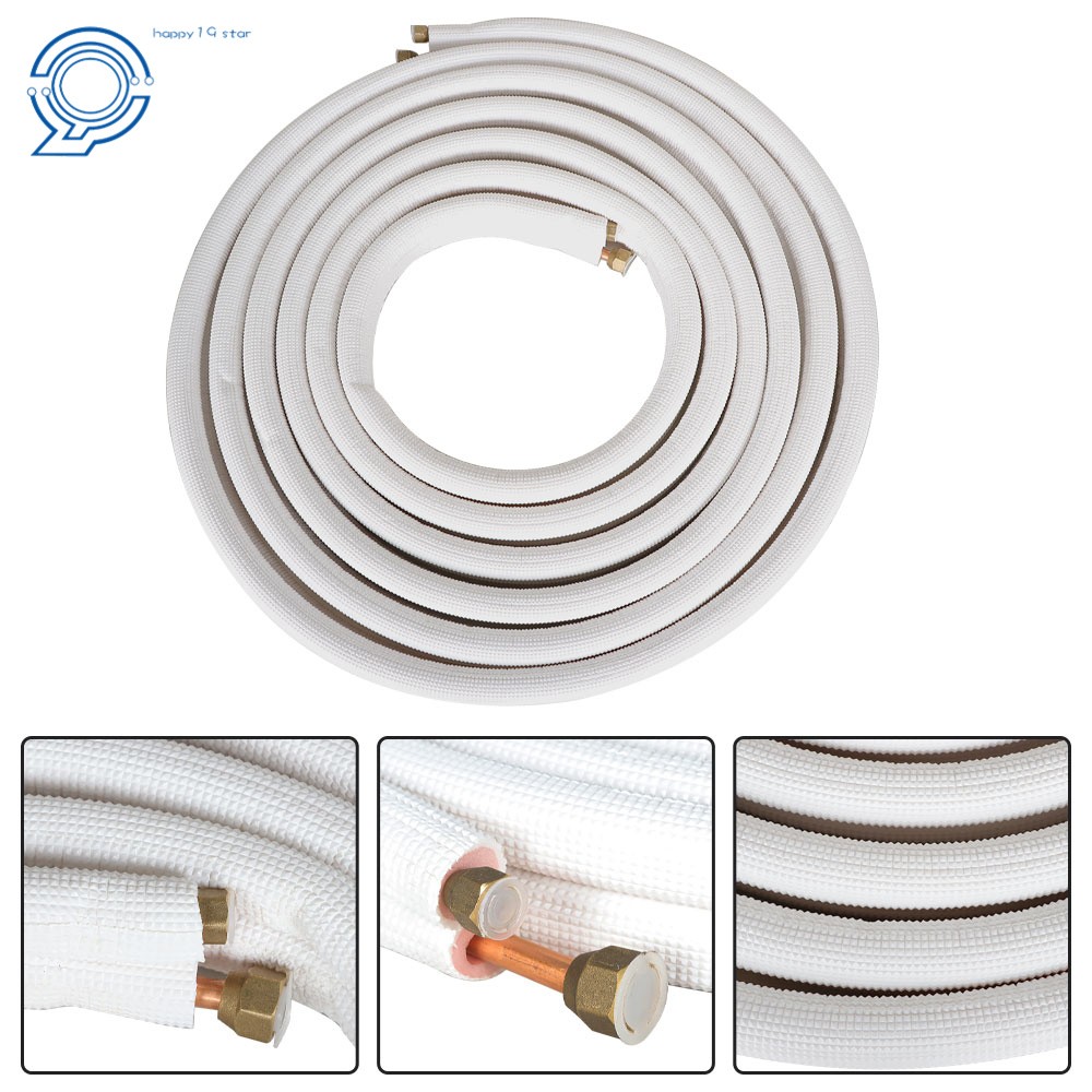 1/4" - 3/8" Dia. White 25 Feet Install Kit For Mini Split Heat Pump Systems