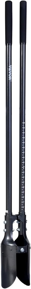 57.5" Heavy Duty Post Hole Digger - Carbon Steel Scale Handle