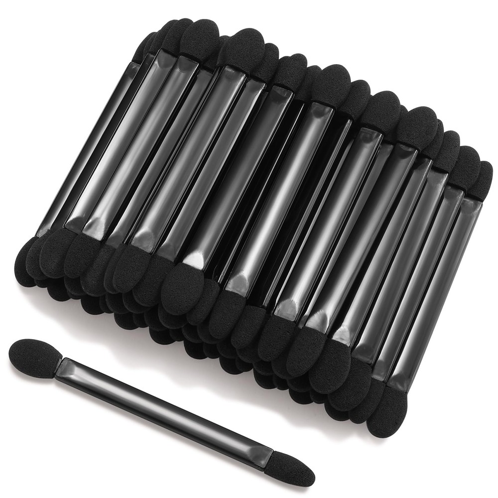 50 PCS Dual-Sided Disposable Eyeshadow Brushes Makeup Applicators Tool Set
