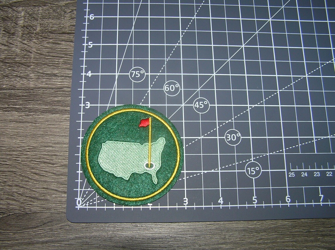 Masters Green Jacket Golf Tournament Augusta Embroidered Iron On Patch 3" x 3"