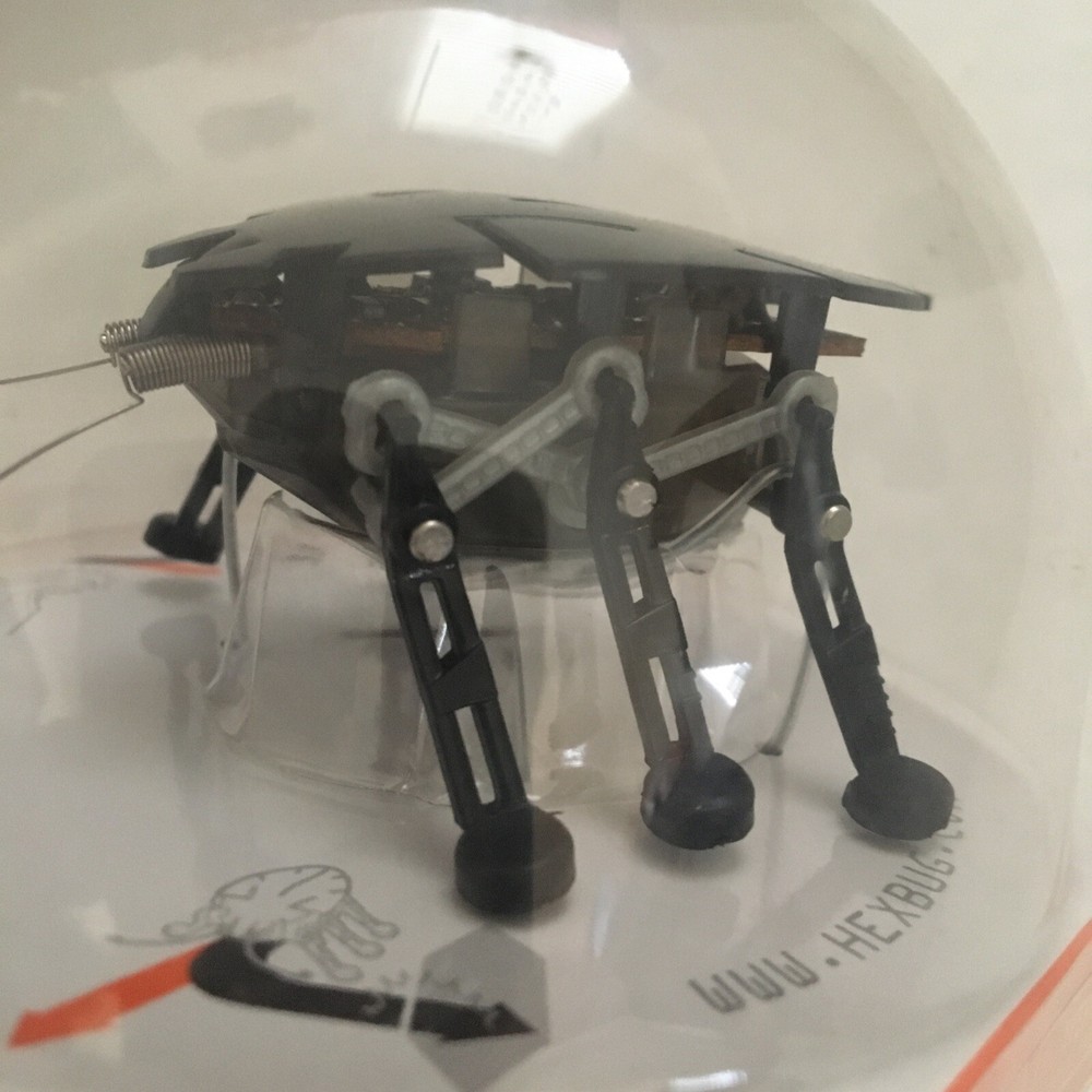 Hex Bug Original Black Robotic Bug Battery Powered Crawling 6 Leg Micro Robot