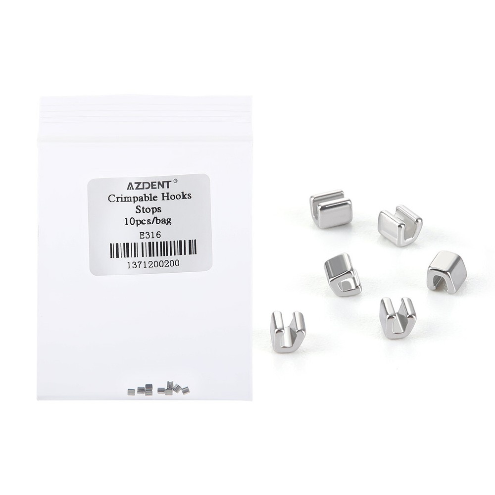 AZDENT Dental Orthodontic Crimpable Hooks Stops Type 10pcs/pack