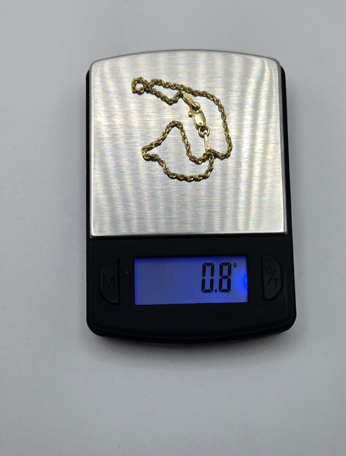 10K Gold 1.5mm Diamond Cut Rope Link Bracelet, 6in, 6.5in, 7in Italy