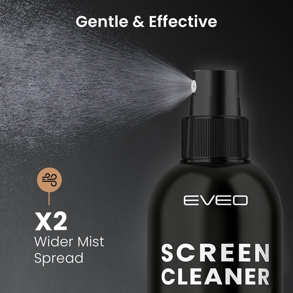 Screen Cleaner Spray - TV and Microfiber Cloth kit,...