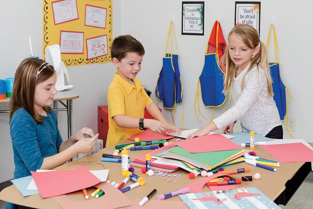(Formerly ) Construction Paper, 10 Assorted Colors, 12" x 18", 100 Sheets