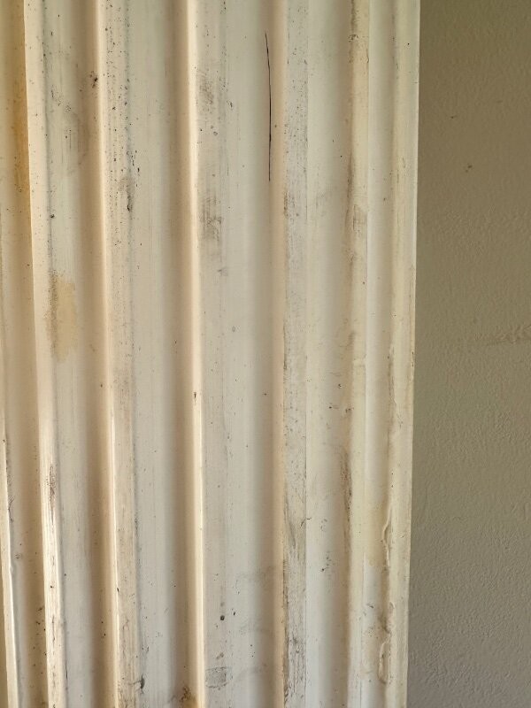 Antique wooden Corinthian columns