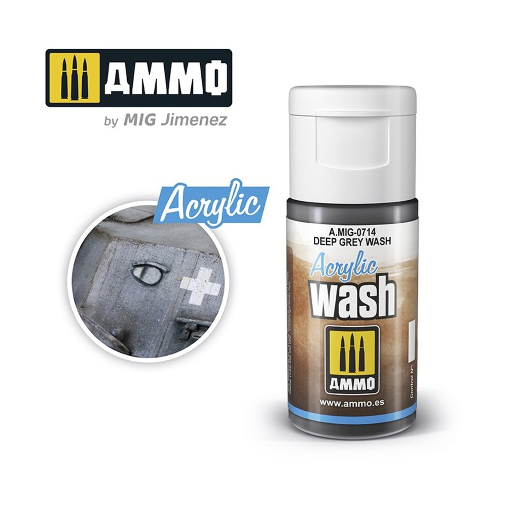 AMMO Dice & Supplies Deep Grey Wash New