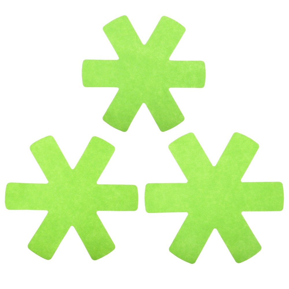 12pcs Pot and Pan Protectors for Stacking 3 Size Pot Separator Green
