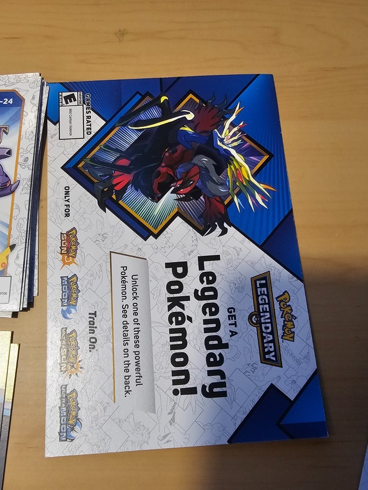32 Used Scratched Nintendoo 3DS Pokemon Event Code Cards 2015-2017