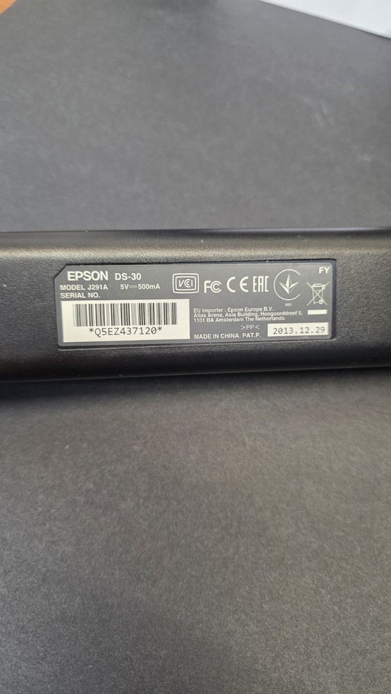 Epson WorkForce DS-30 Portable Scanner Black USB Powered Document Scanner