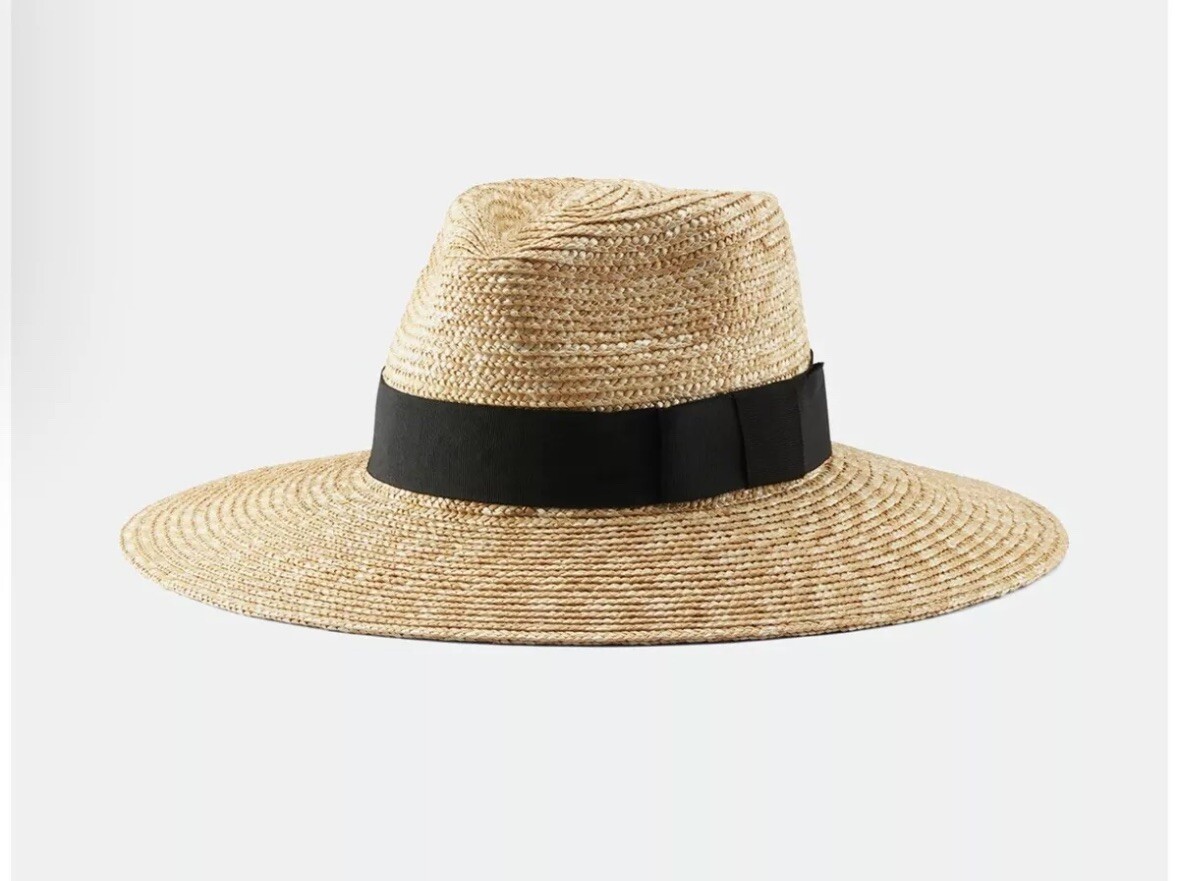 NEW WT Brixton Joanna Straw Sun Hat Honey Size Extra Small Medium Large
