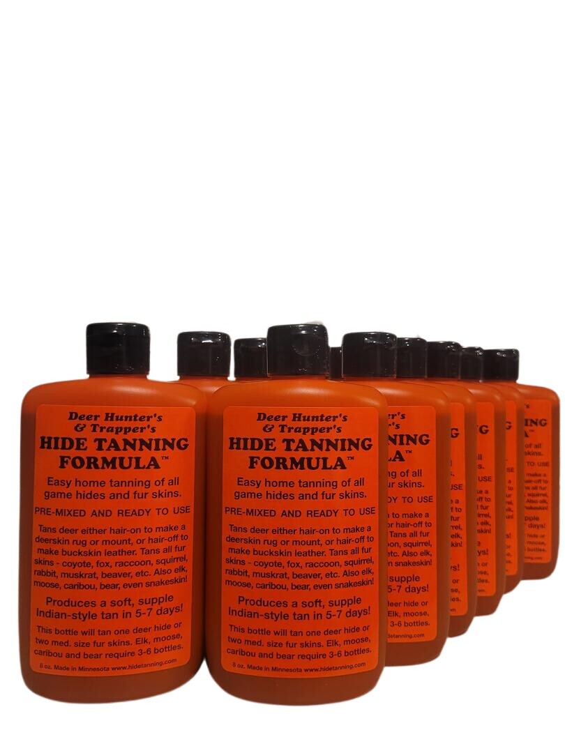 Deer Hunter's & Trapper's HIDE TANNING FORMULA 8 oz Bottle Sold By Lenon Lures