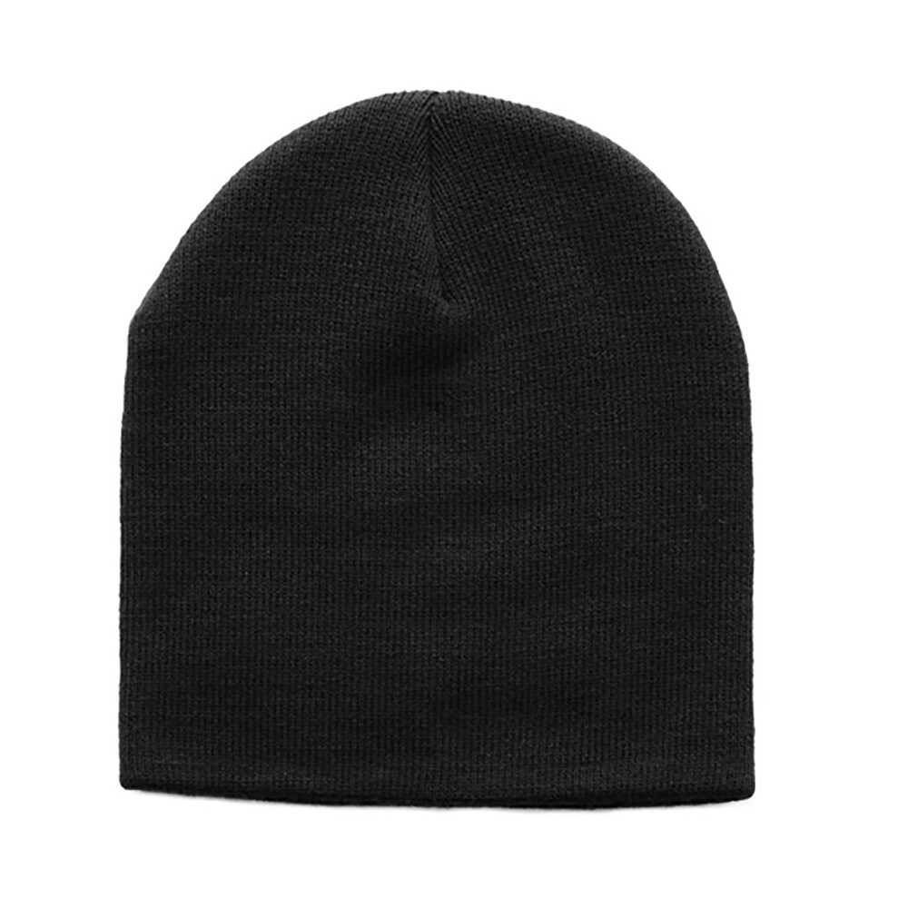Knitted Cap Cuffless Beanie