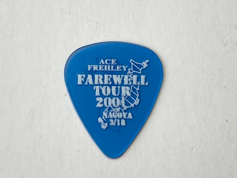 KISS Guitar Pick ACE FREHLEY Farewell Concert Tour '01 Nagoya Japan Vintage Kiss