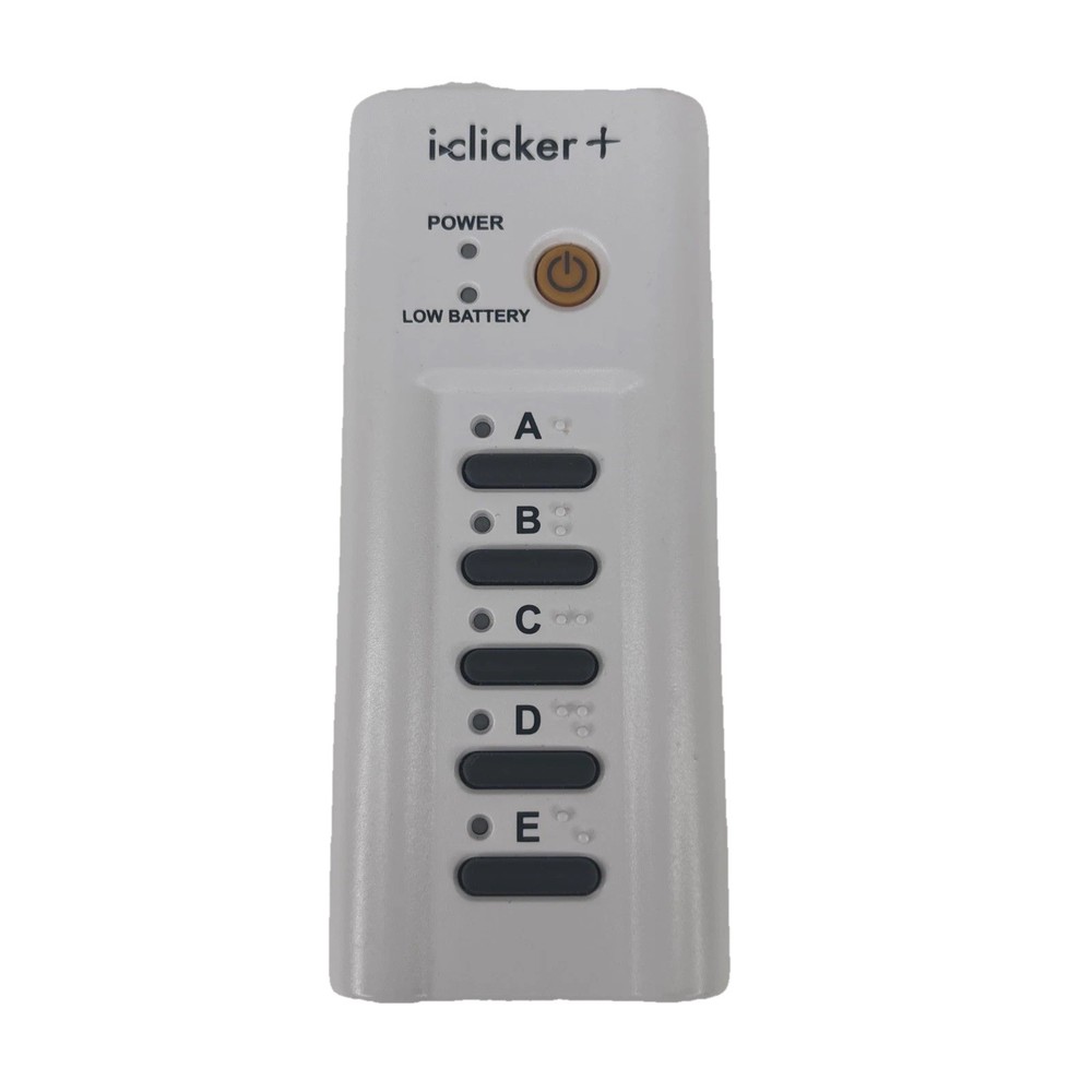 iClicker Plus RLR15 White Wireless Classroom Response System Remote Control