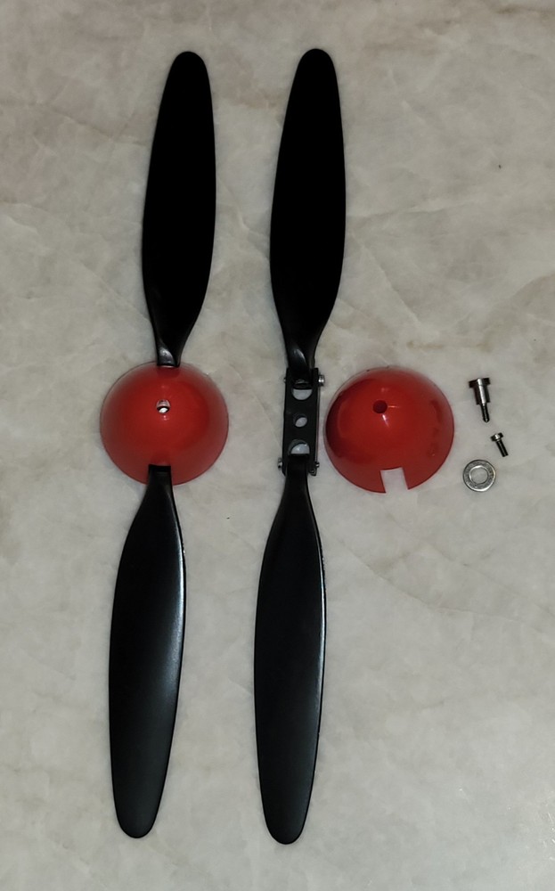 HC Rubber Power Folding Prop/Spinner-9 in. Dia. (1 SET)