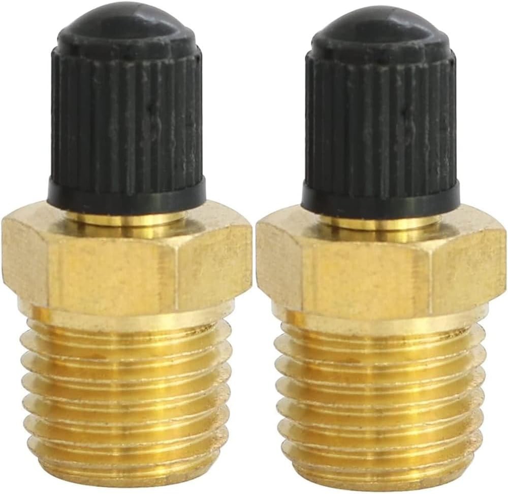 Air Compressor Schrader Valve 1/4 NPT 2 Pack