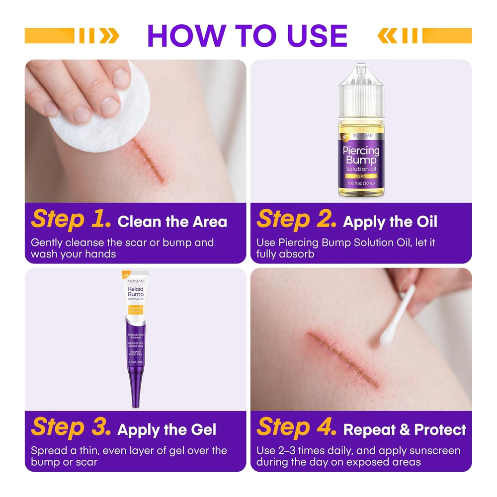 Piercing Bump Solution Oli & Keloid Bump Removal Gel