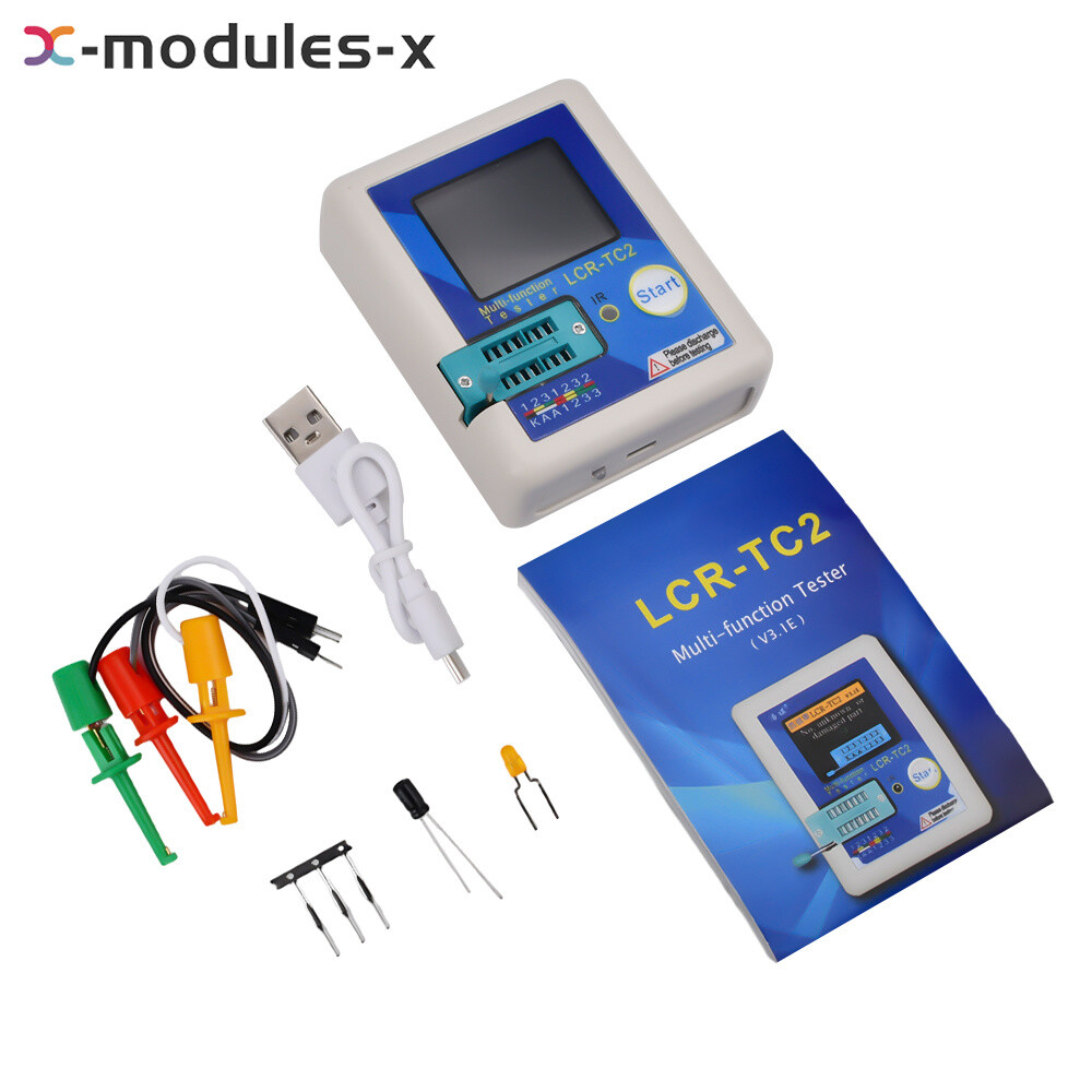 Upgraded LCR-TC2 Transistor Tester TFT Diode Triode Capacitance Meter ESR Kit