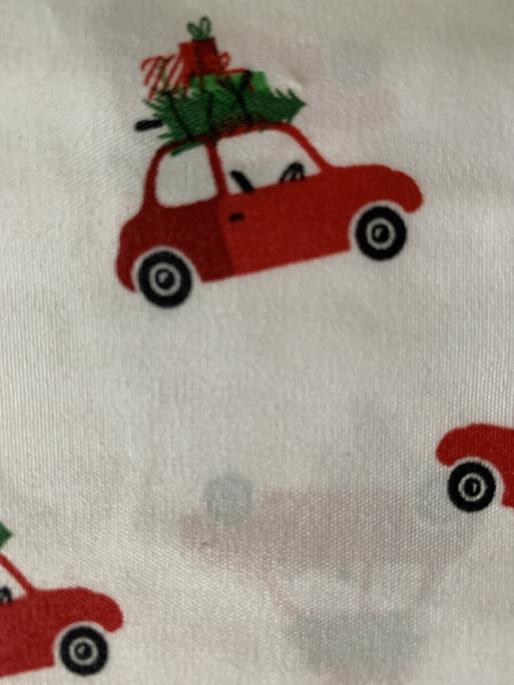 Christmas Holiday 3PC Twin Sheet Set Dash Away Home Polyester Multicolor NEW