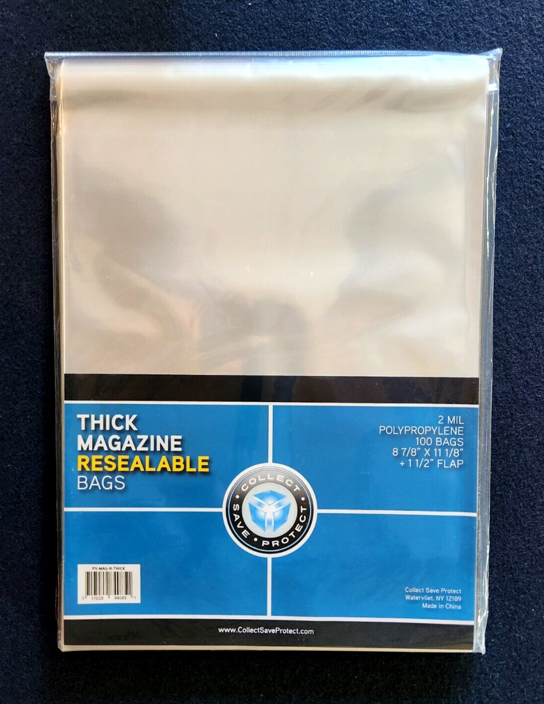 100 Thick Magazine Sleeves Resealable Plastic Storage Bags 8 7/8" x 11 1/8"