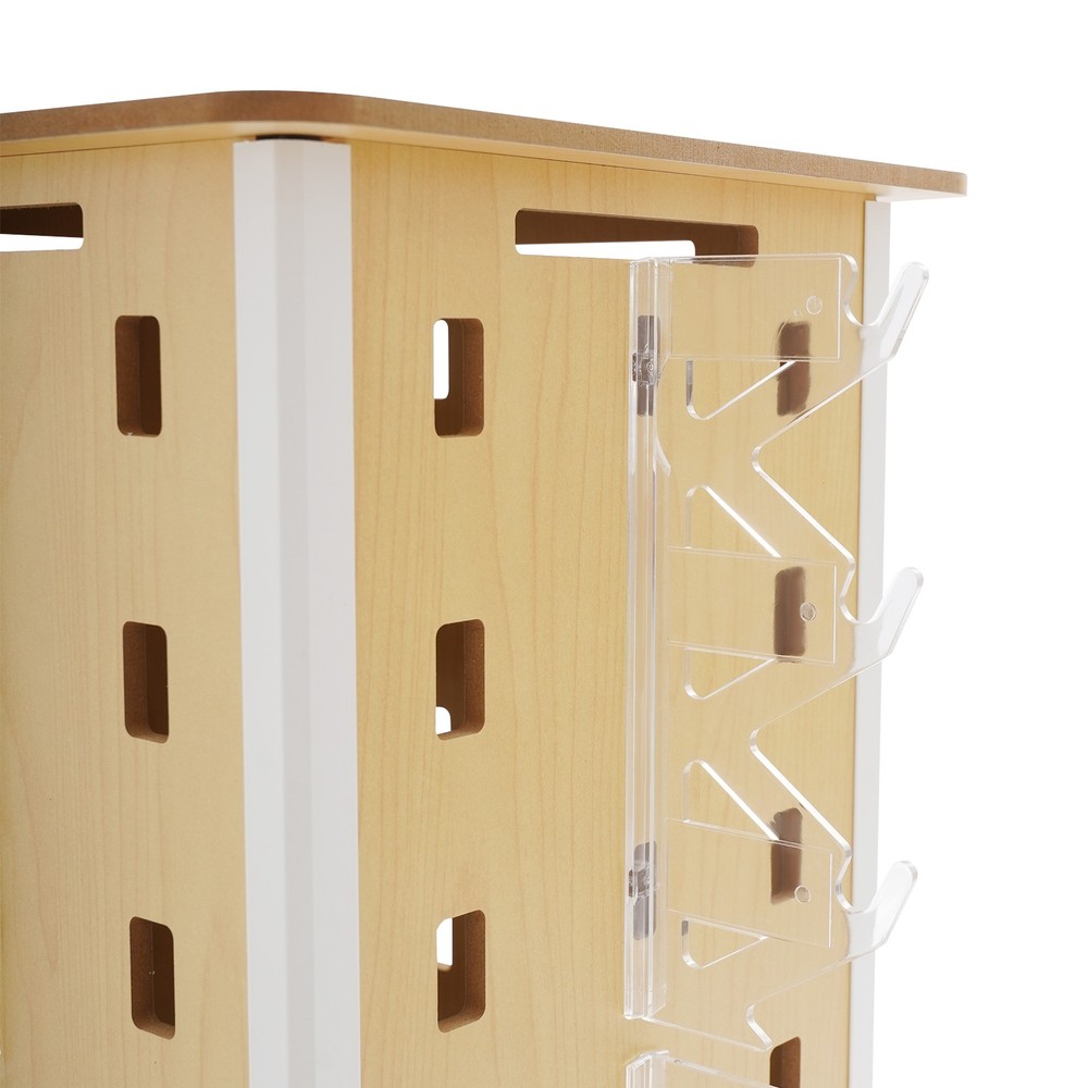 360°Rotating Sunglass Display Rack Square Eyeglass Organizer Holder Freestanding