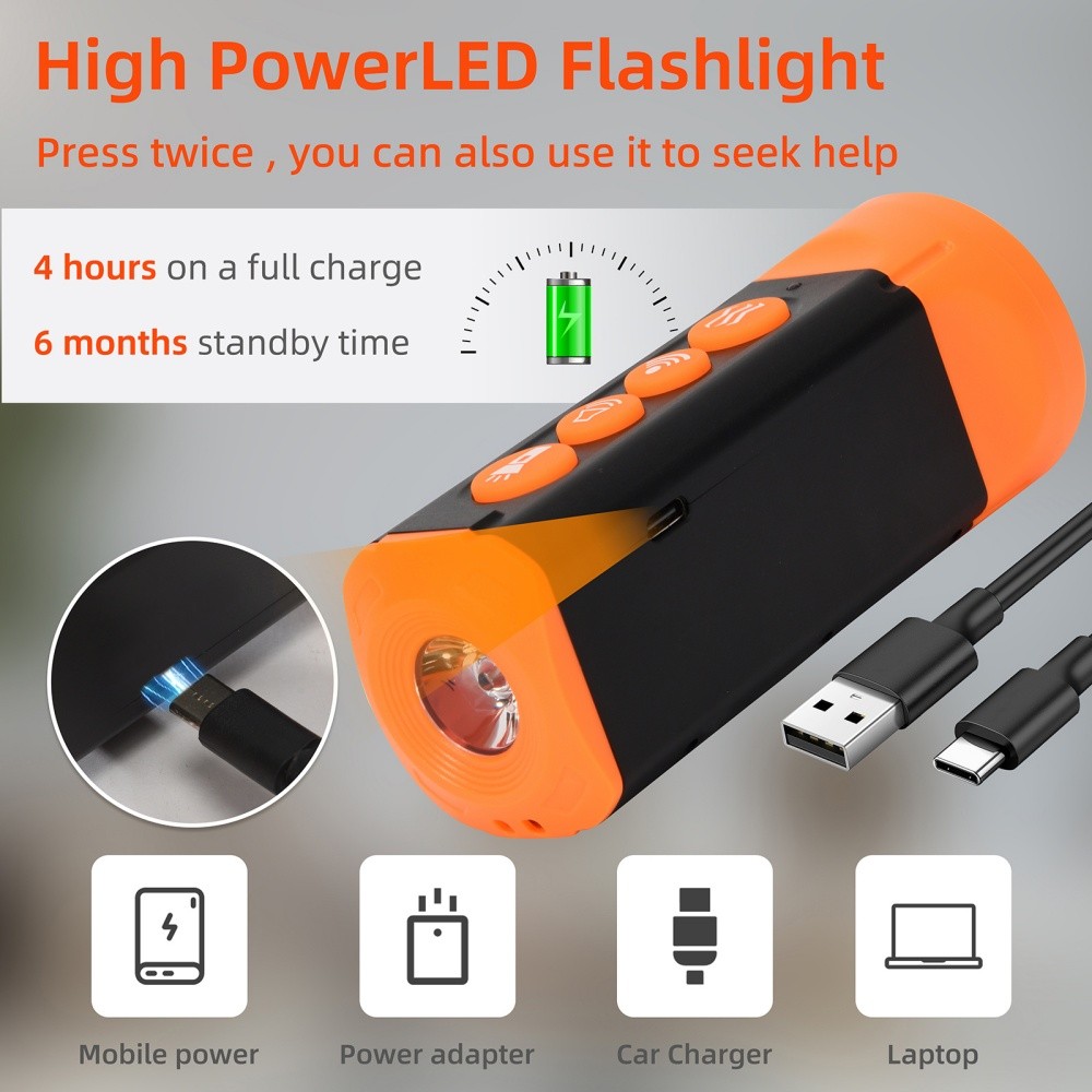 Anti-Dog Bark Deterrent Device Ultrasonic Stop Barking Repeller 4 Head with LED