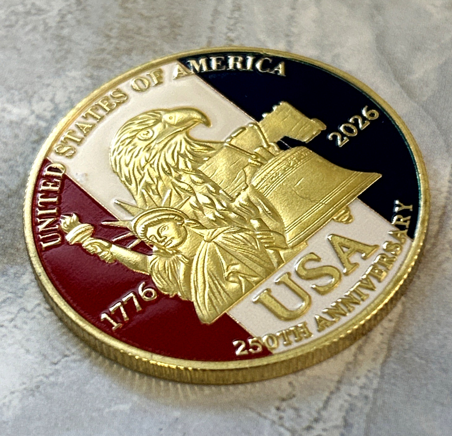 *1776-2026* Commemorative Coin Medal 250TH ANNIVERSARY UNITED STATES OF AMERICA