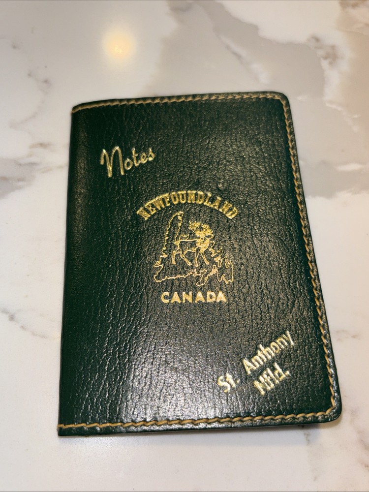 Vtg Newfoundland Canada Notes Book