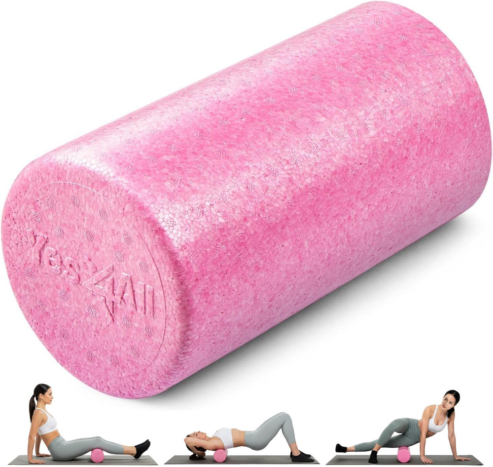 High-Density EPP round Back Roller Foam, Exercise Foam Roller for Yoga, Pilates