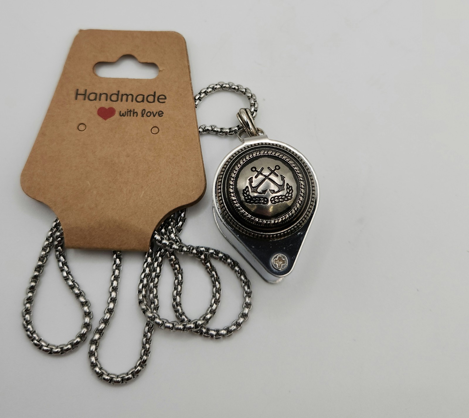 30× Jewelers Loupe Necklace Magnifier Loop Magnifying Glass Jewelry Nautical