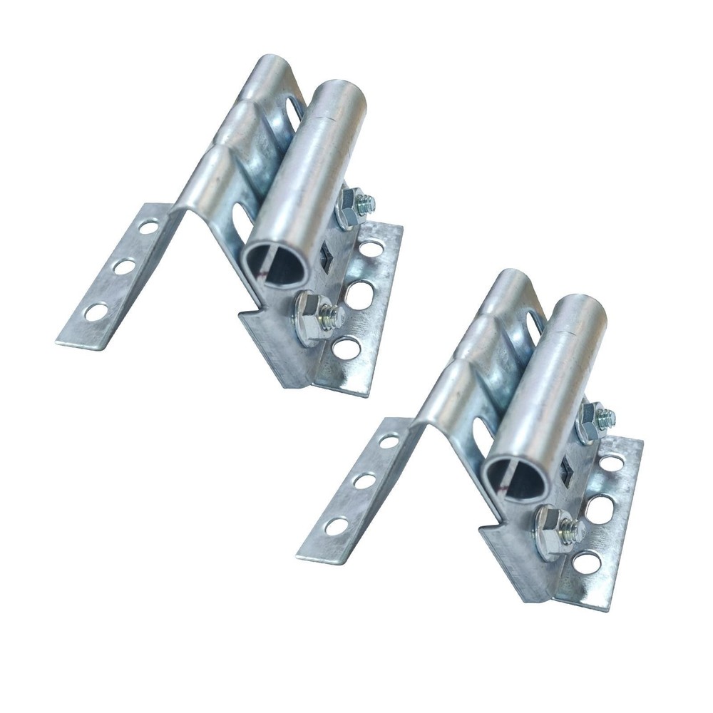 2Pcs Top Bracket Adjustable for Industrial Lifting Doors Galvanized Hardware