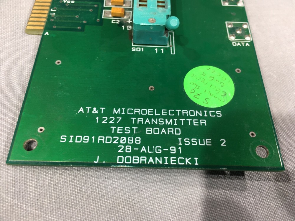 ATT AT&T MICROELECTRONICS 1227 TRANSMITTER TEST BOARD SID91RD2088 CUSTOM MADE