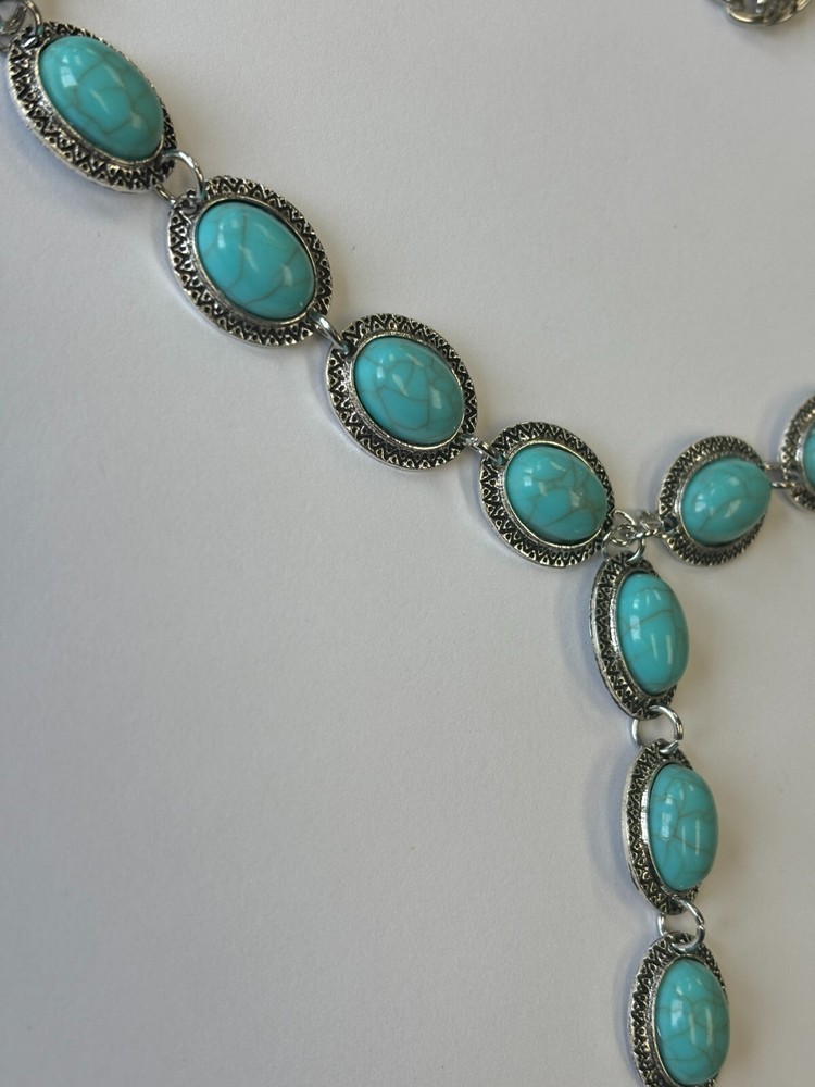 DIY Turquoise Lariat Necklace