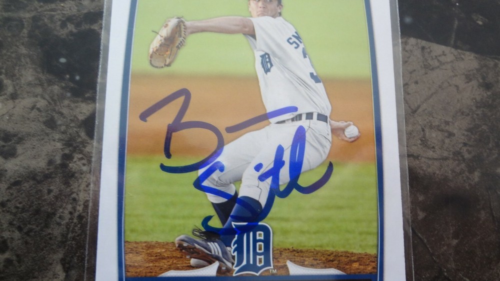 2012 BOWMAN BRENNAN SMITH AUTOGRAPHED BASEBALL CARD