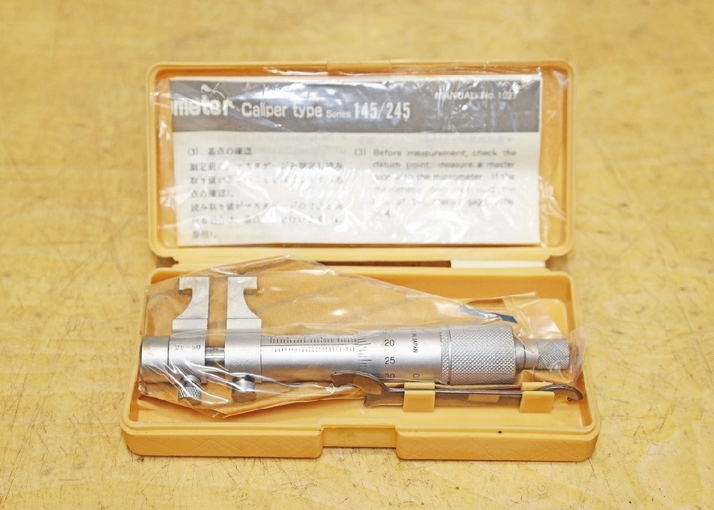 MITUTOYO 145-186 Inside Micrometer IMP-50 Caliper Type Measuring Tool Japan