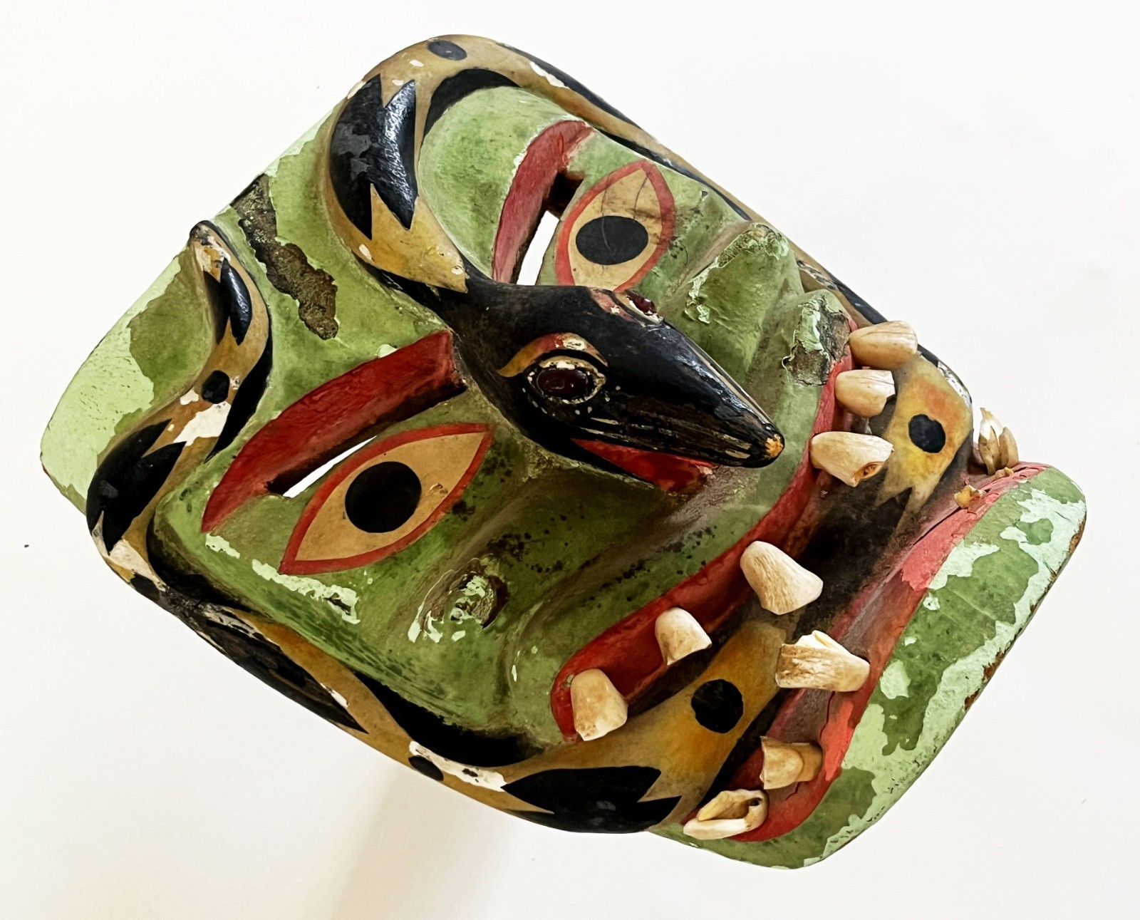 VTG VICTORIANO SALGADO URUAPAN MICHOACAN FECUNDIDAD DIABLO SNAKE WOOD MAQUE MASK