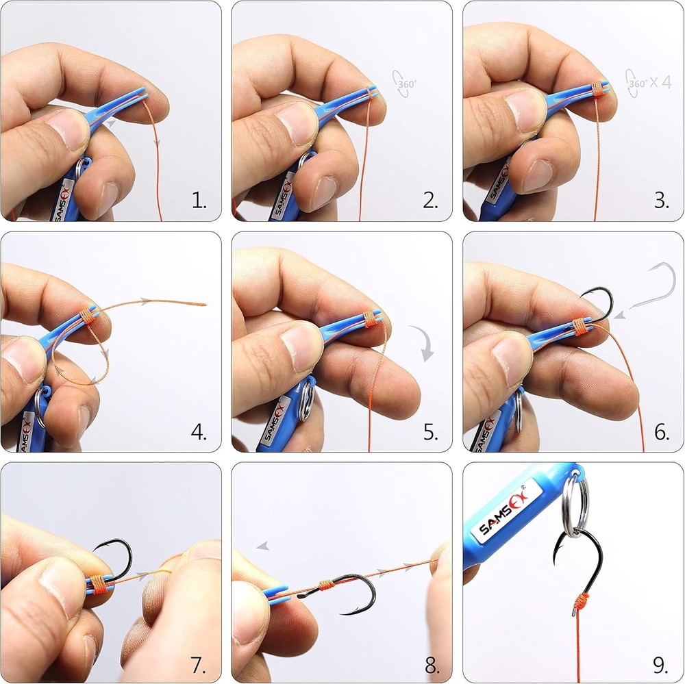 Quick Knot Tying Tool with Loop Tyer and Hook Remover for a Hassle-Free Fish