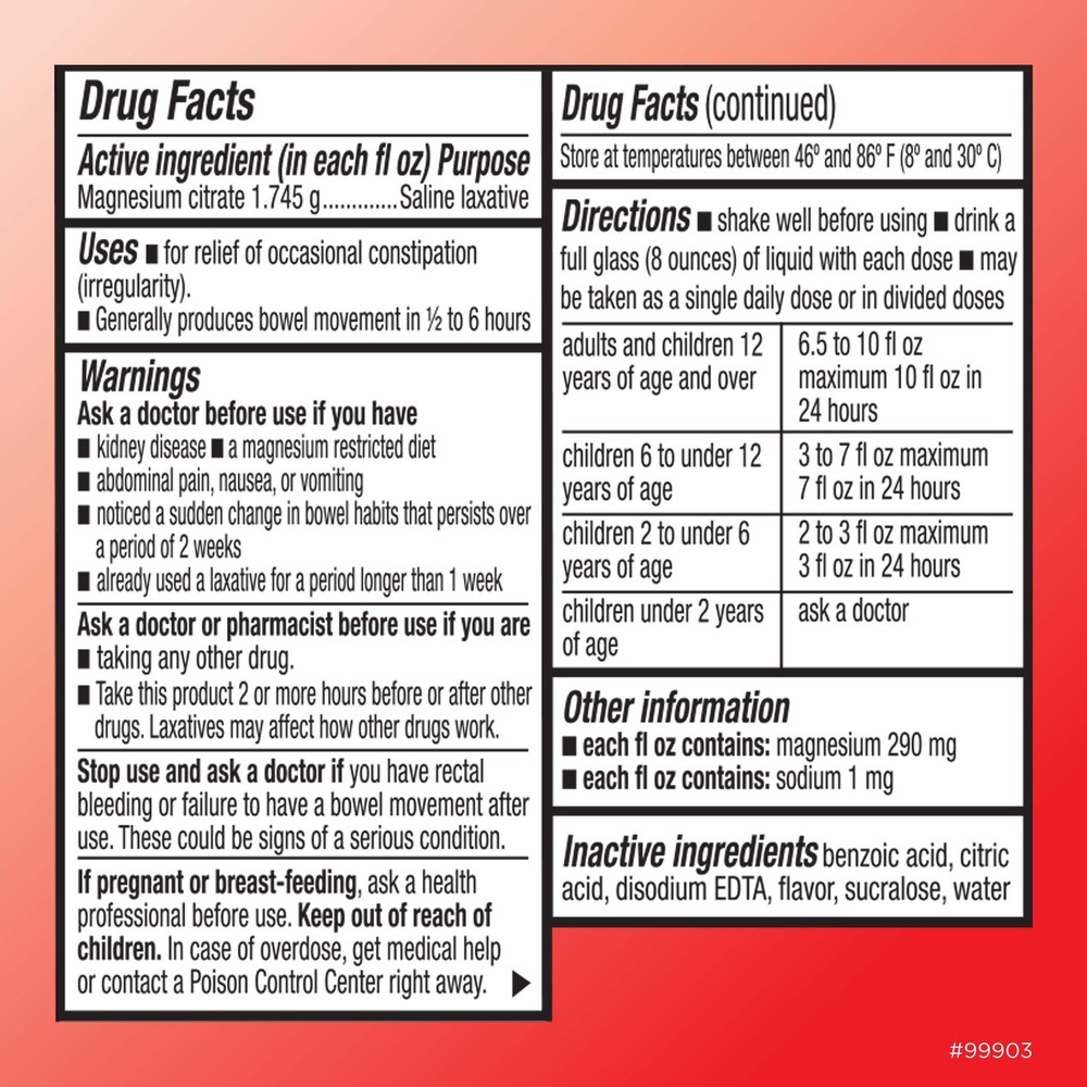 Quality Choice Magnesium Citrate, 10 FL Oz - 3 Pack