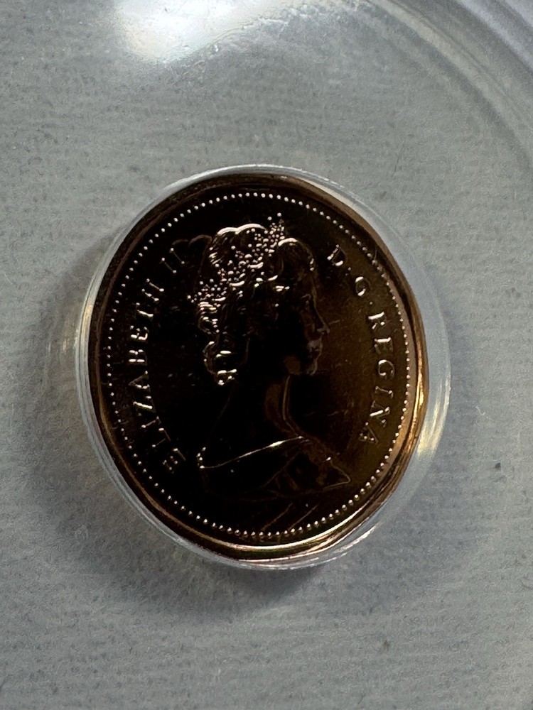 1989 Canada 1 Cent Proof Like Graded MS 67 RD by ANACS