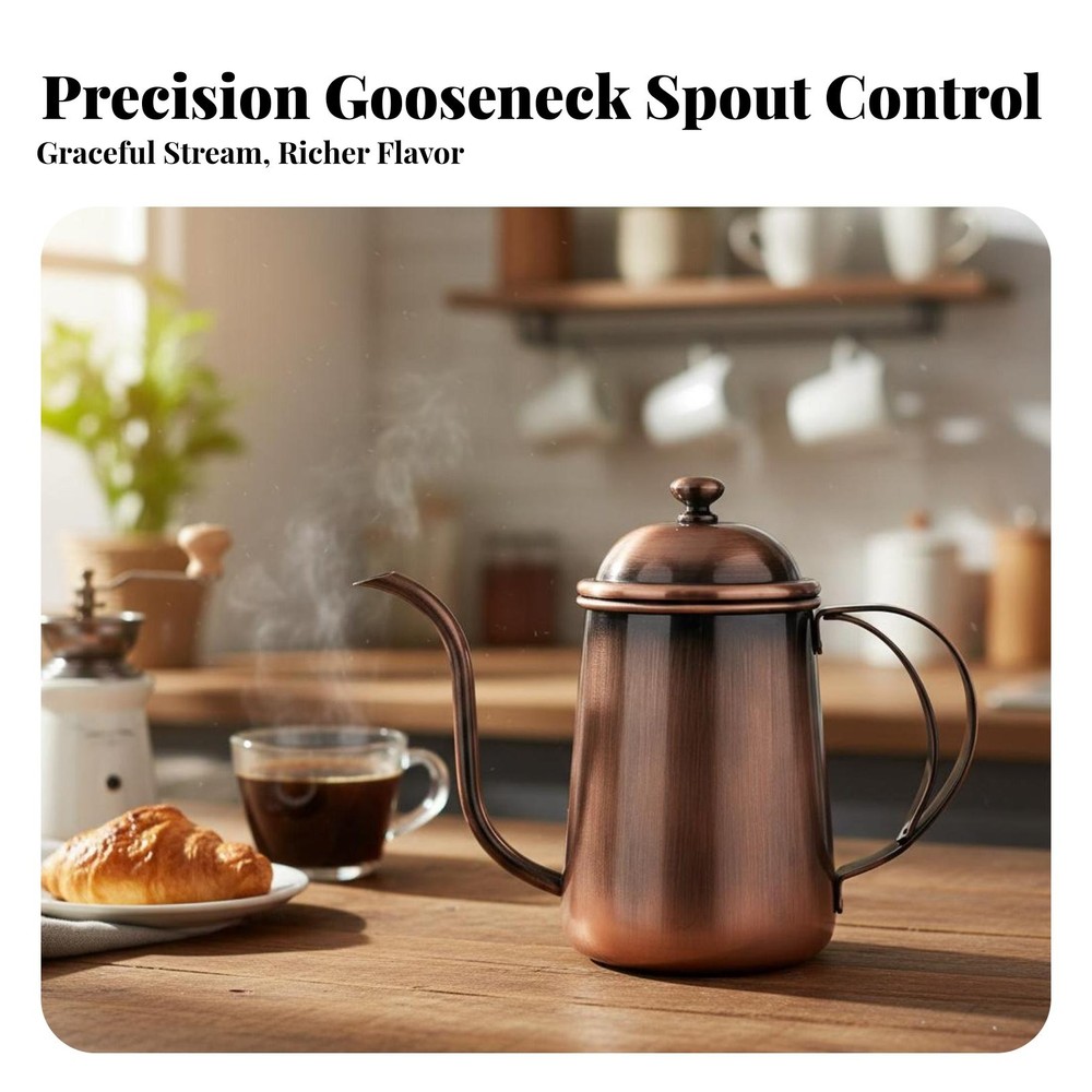 Gooseneck Kettle Precise Pouring Pour over Coffee Kettle Controlled Water Flow
