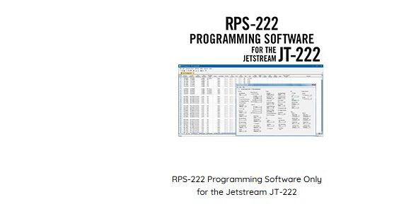 RPS-222 Programming Software  Jetstream JT-222  SOFTWARE ONLY