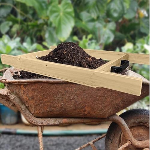Sifter for Garden, 2Pcs Hand Held Multi-Purpose Stainless Compost Soil Screen