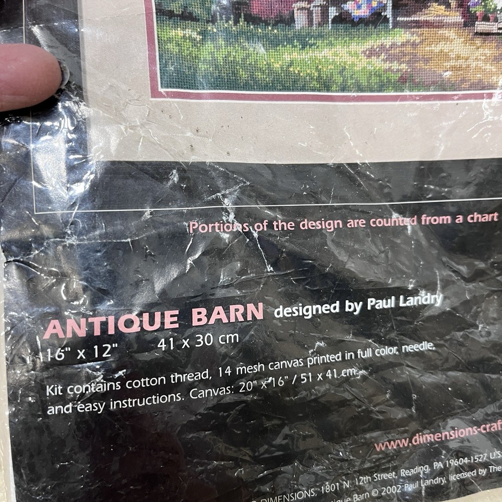 Dimensions Antique Barn Needlepoint￼Kit 16 X 12