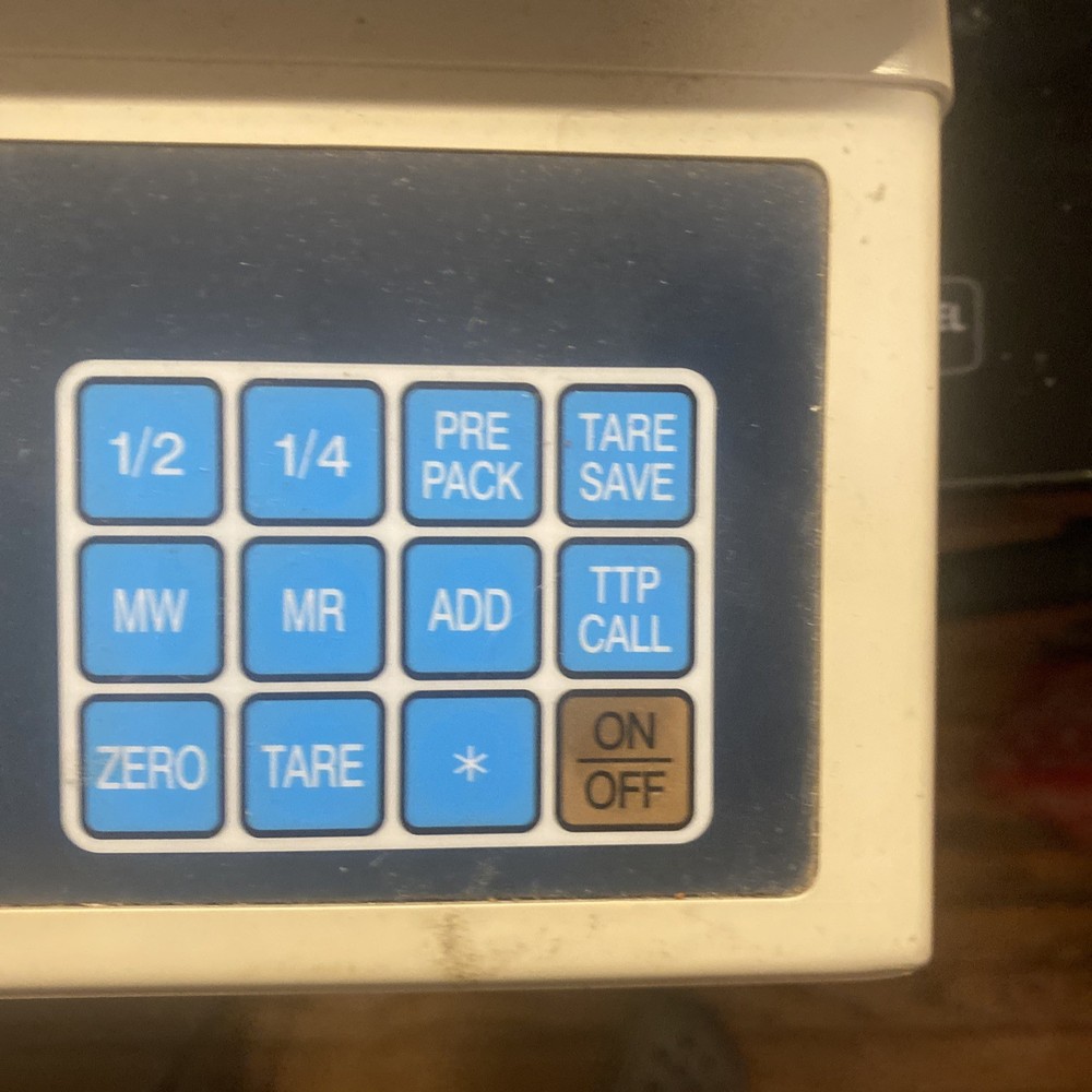 CAS 30 Lb Price Computing Scale. Store Meats Packaging Customer Readout Bright
