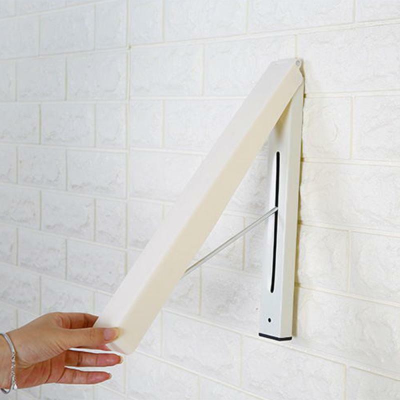 Retractable Clothes Drying Rack Wall Mount Collapsible Clothes Hanger Rack