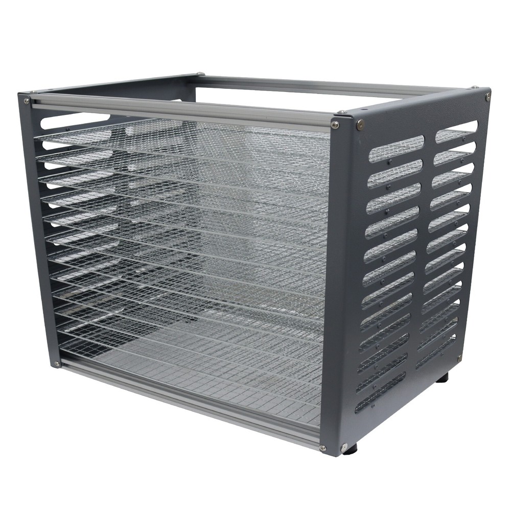 TECHTONGDA 12 Layers Desktop Placed Flat Push Type Drying Rack Simple Operation